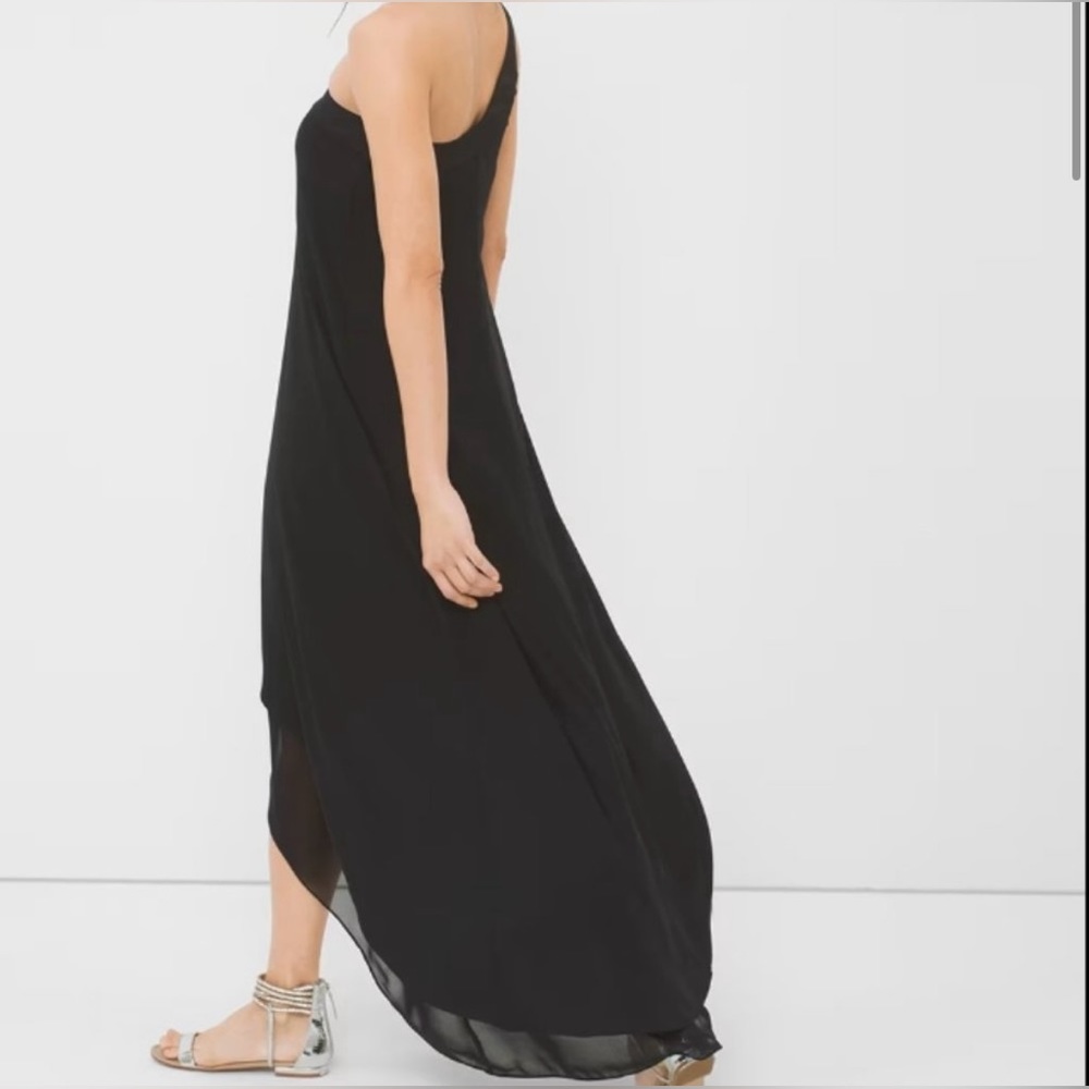 WHBM One-Shoulder Asymmetric Dress - Picture 3 of 7